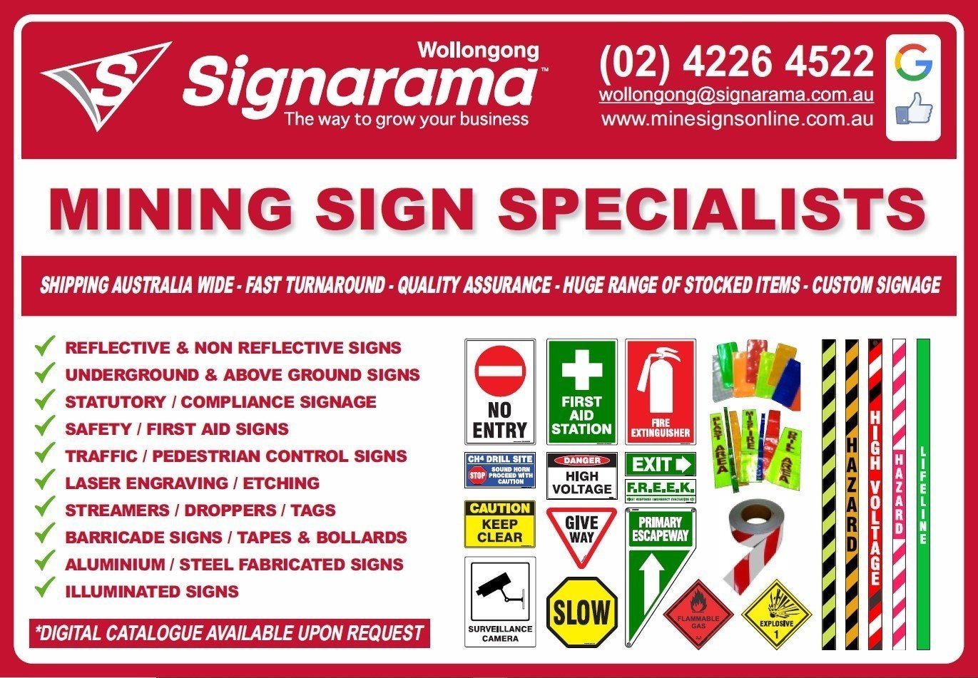 Mining / Safety Signs