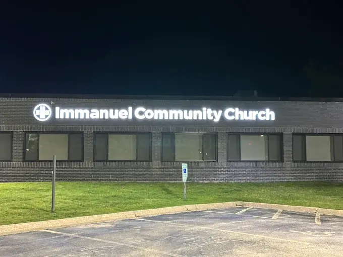 New Illuminated Channel Letter Sign Installed for Immanuel Community Church in Wheeling, IL