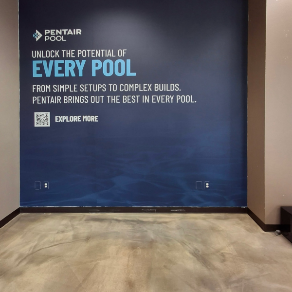 Custom Wall Wrap for Pentair in Redlands, CA