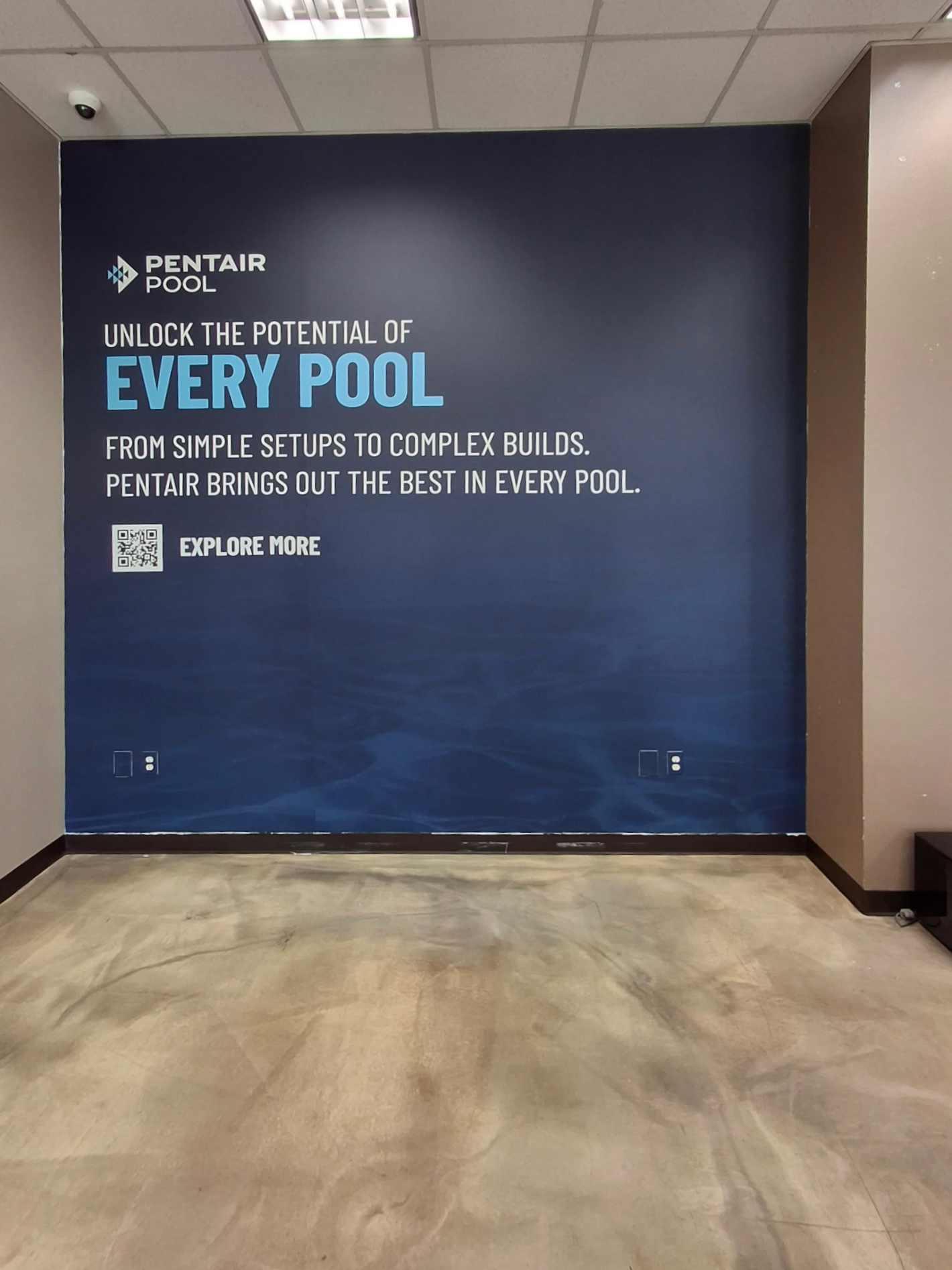 Custom Wall Wrap for Pentair in Redlands, CA