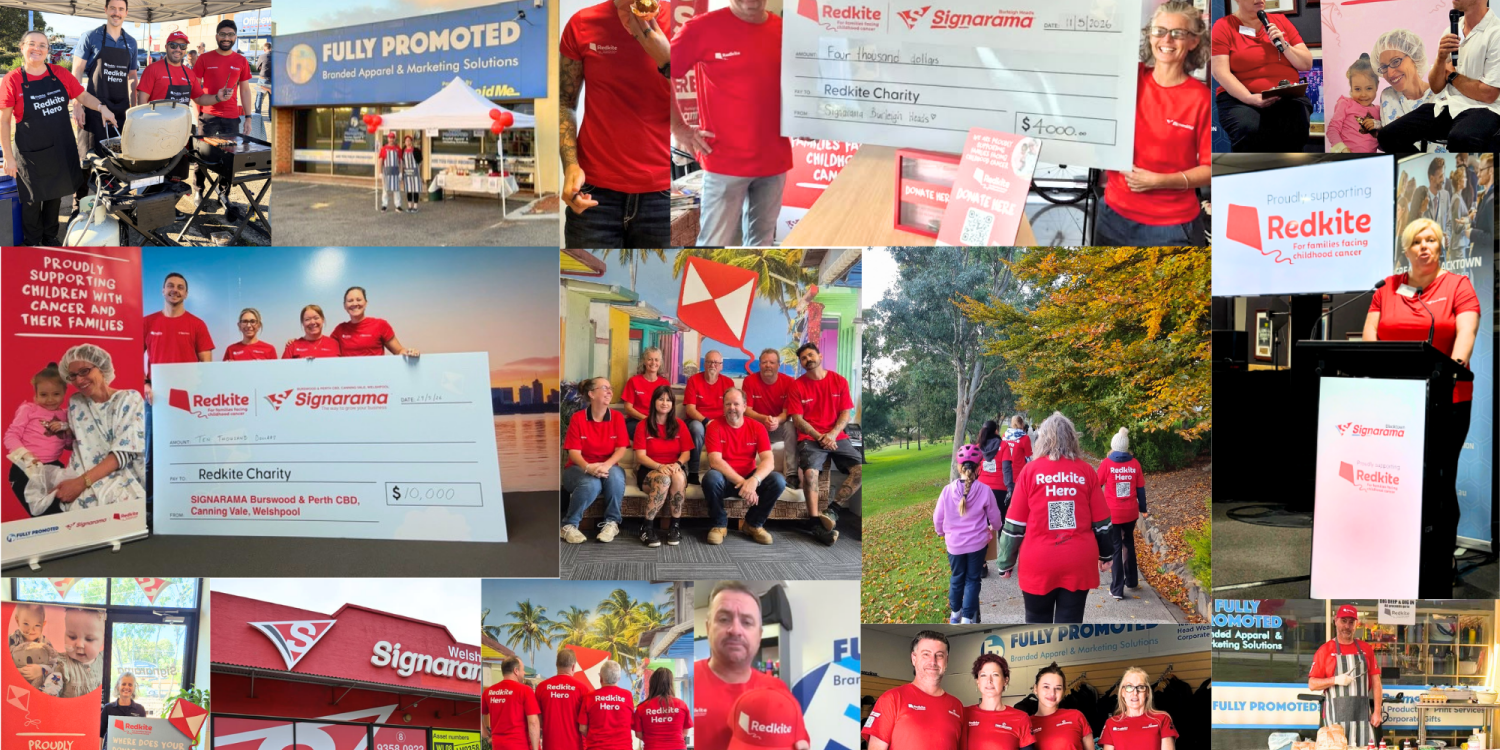 Signarama Raises Over $45,000 Through Redkite May Campaign