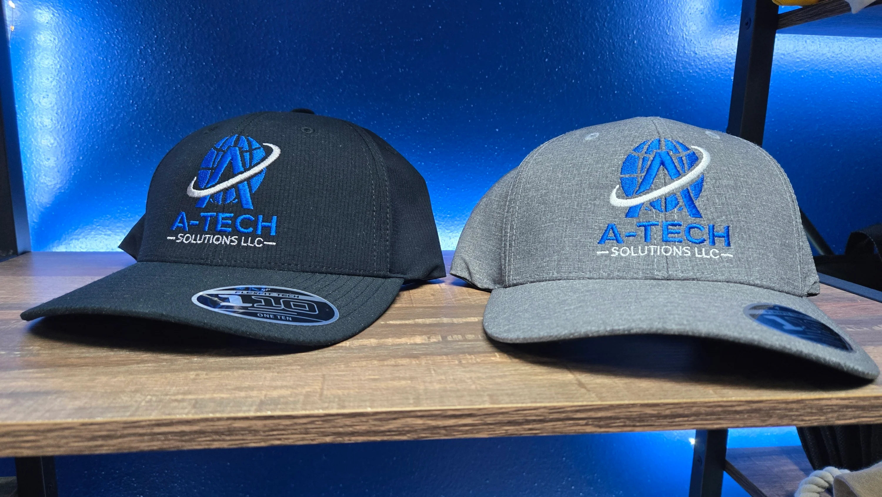 Custom Embroidered Caps for A-Tech Solutions LLC
