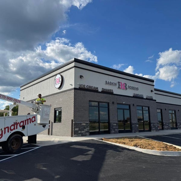 Baskin-Robbins Is Now Open! Signarama Elizabethtown Completes Eye-Catching New Storefront Sign Installation