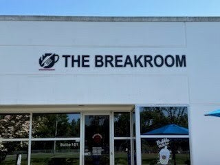 Acrylic Dimensional Letter Building Sign for The Breakroom in Bothell, WA