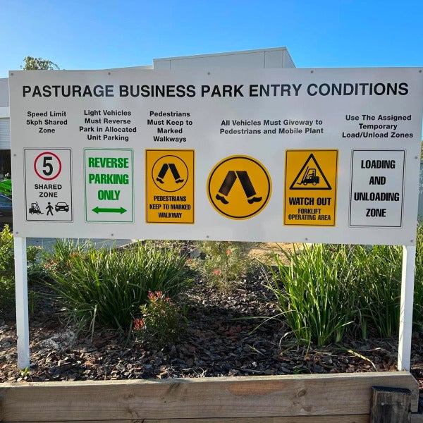 Construction & Site Safety Signage Pack for Pasturage Road Industrial Hub, Caboolture