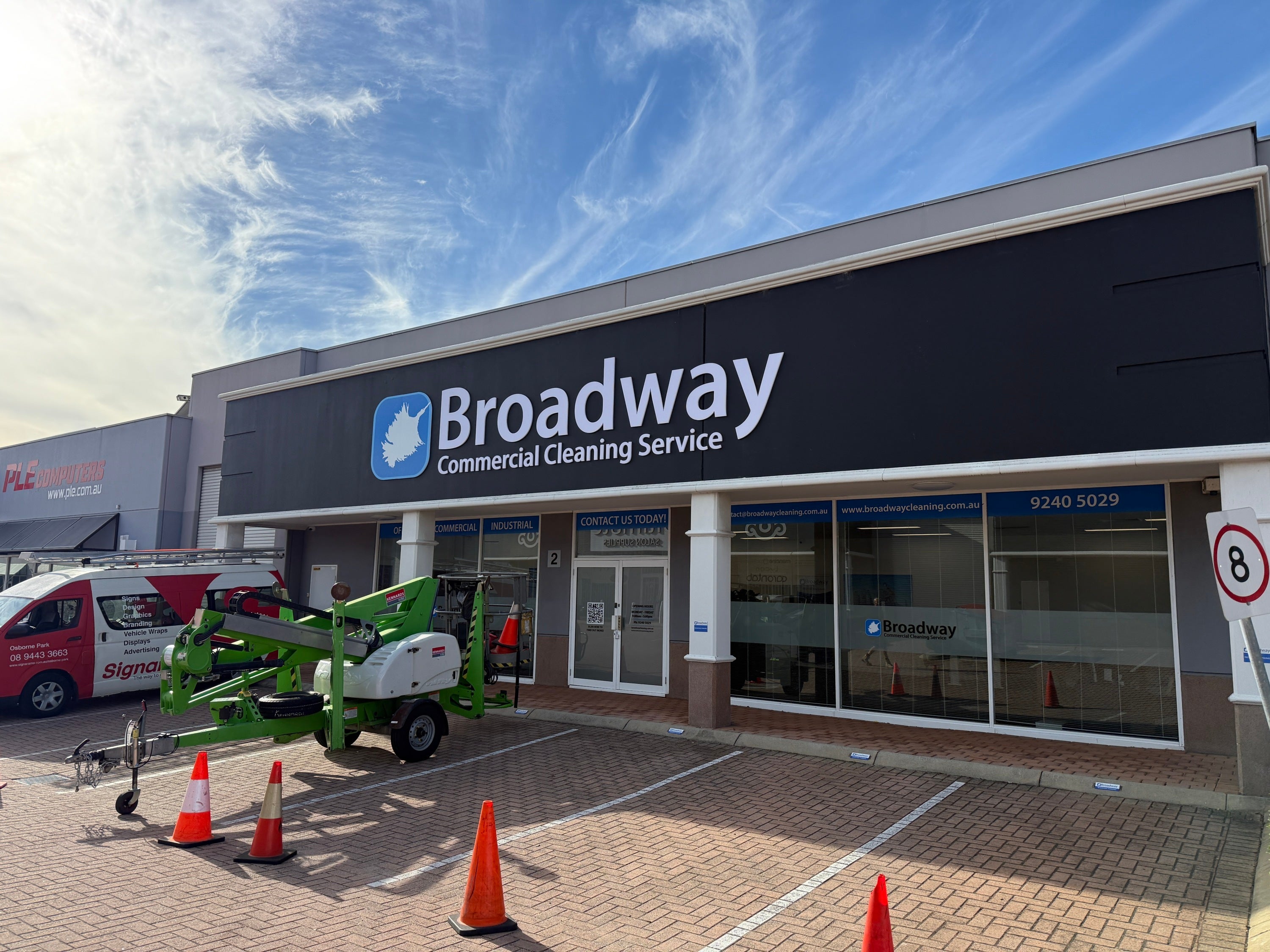 New Look, New Energy: Transforming Broadway Commercial Cleaning Service's Storefront