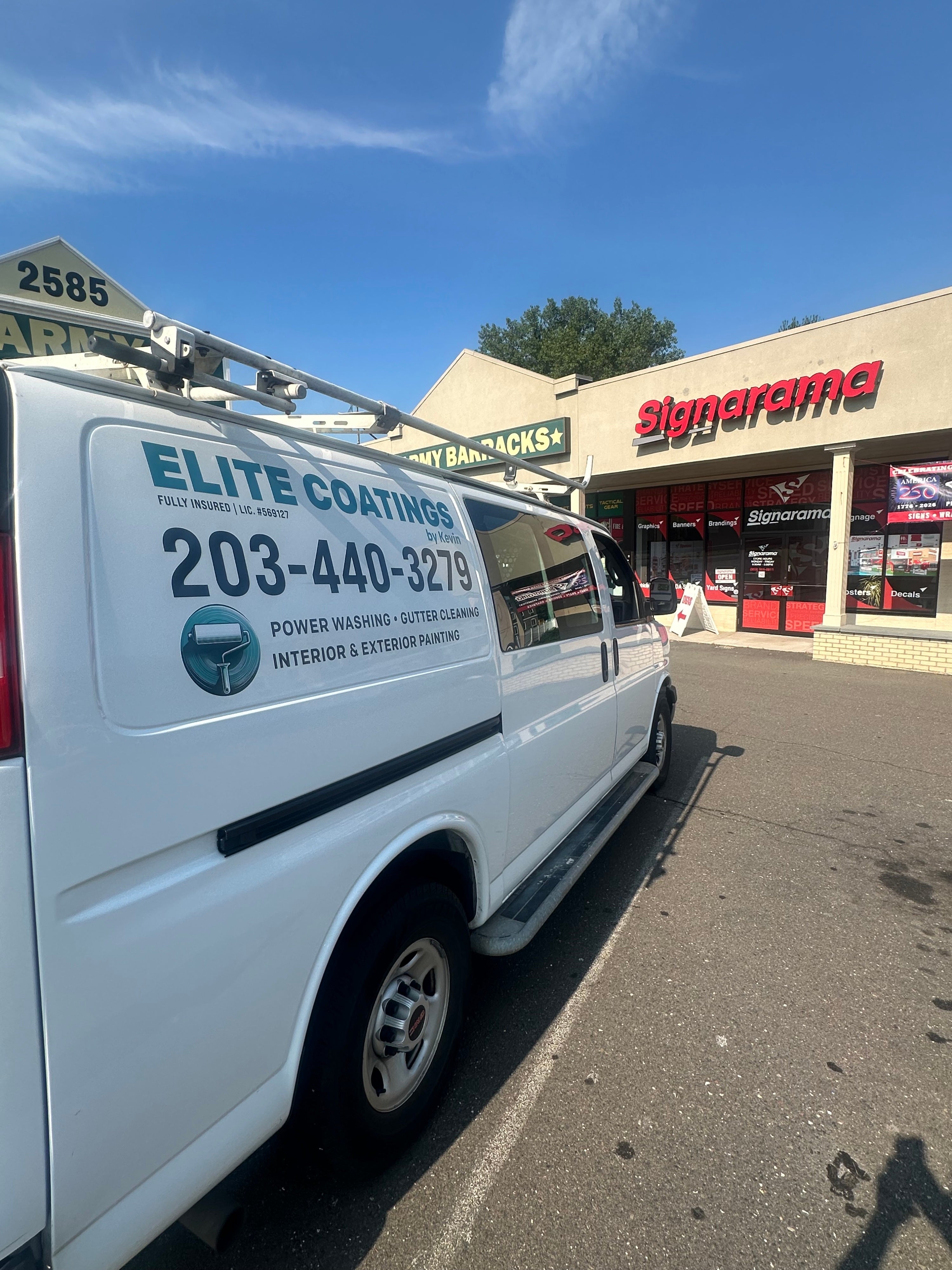 Custom Van Graphics for Elite Coatings by Kevin in Connecticut