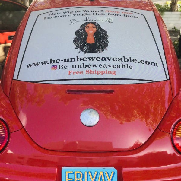Window mesh decal