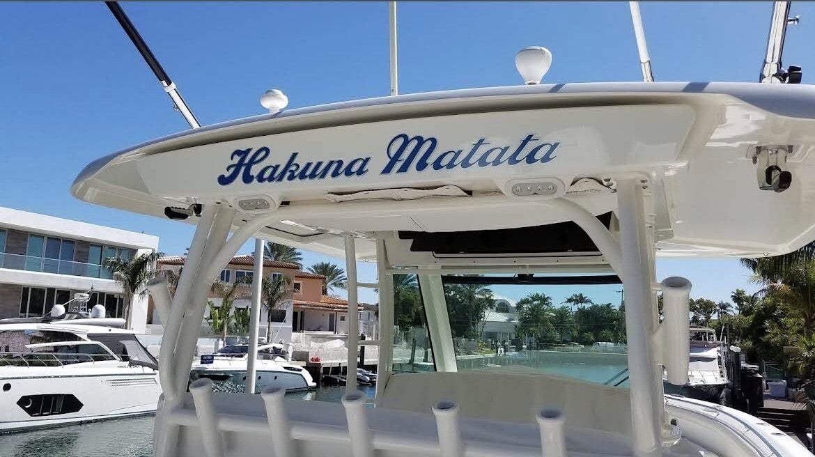 Custom Marine-Grade Boat Decals & Lettering in South Florida