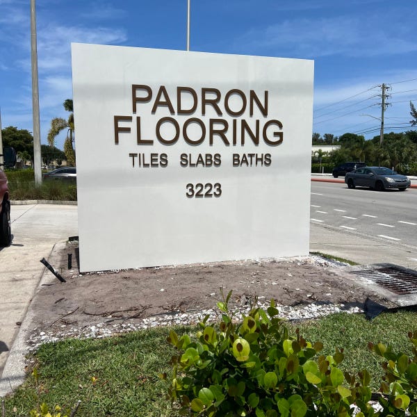 Monument Sign Dimensional Letters