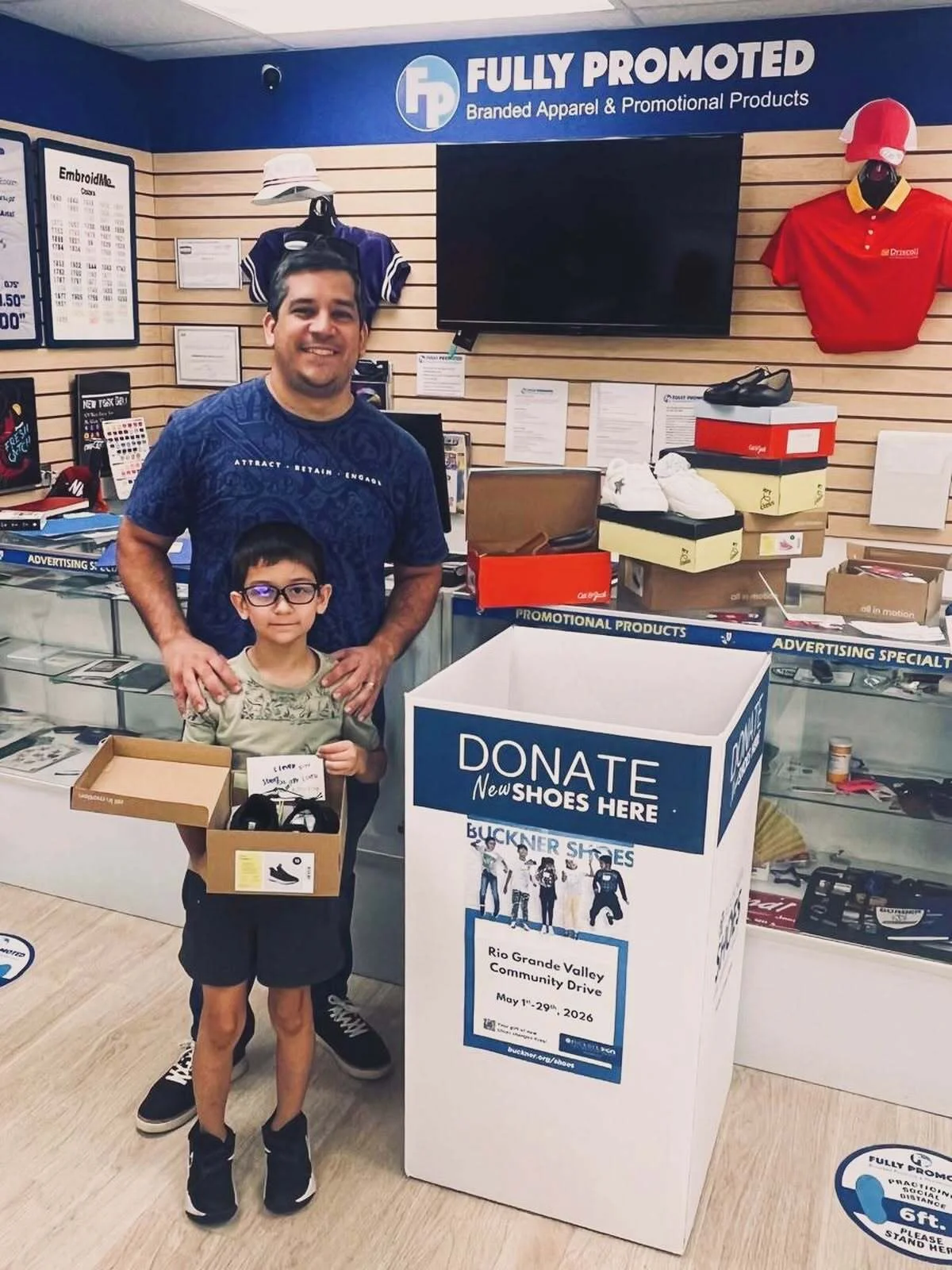 Together, we collected 11 pairs of shoes for people in our community