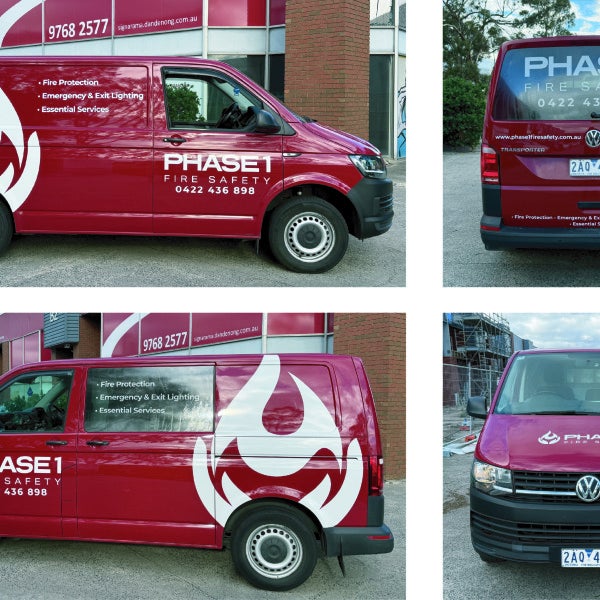 Van Graphics for Phase 1 Fire Safety in Dandenong