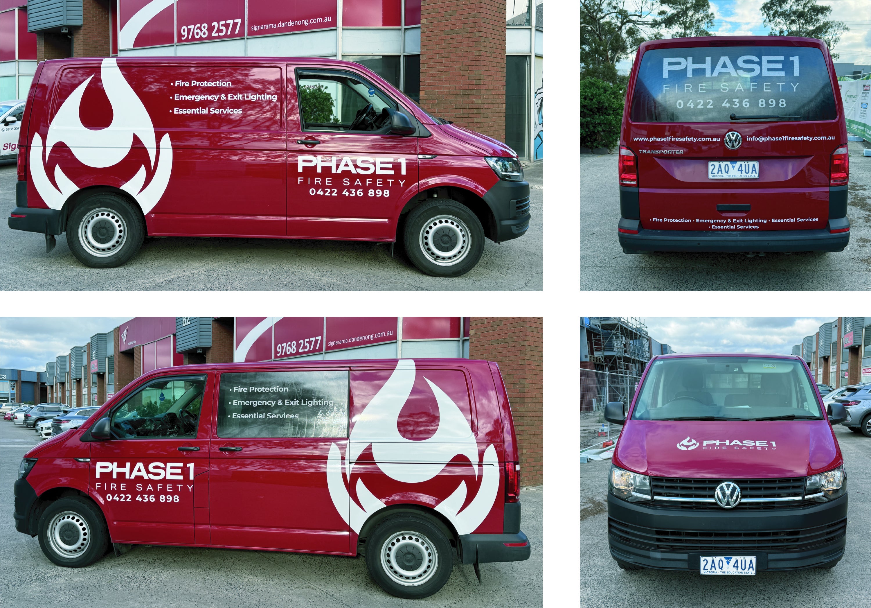 Van Graphics for Phase 1 Fire Safety in Dandenong