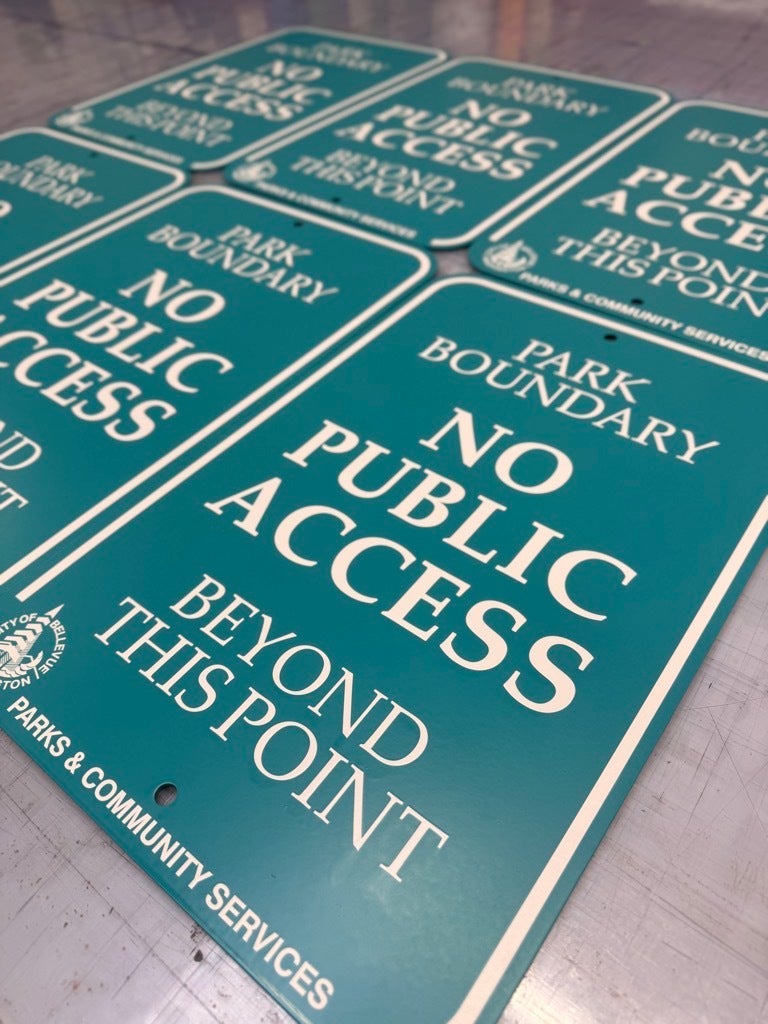 City Of Bellevue Park Boundary & Safety Signs – Custom Parks And Recreation Signage - Signarama