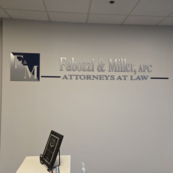 Refreshed Lobby Sign for Fabozzi & Miller's New Office | Signarama Temecula