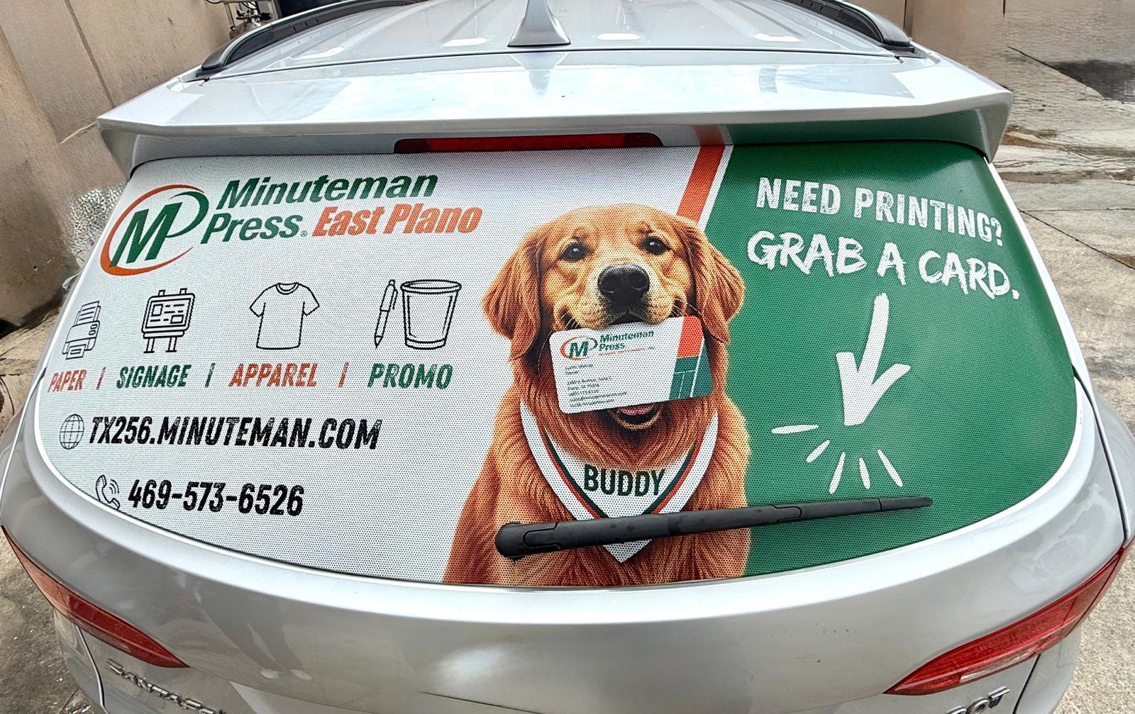 Turning Heads with Perforated Vehicle Window Vinyl Graphics | Signarama Plano