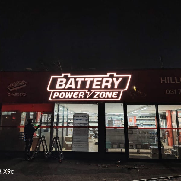 Battery Power Zone - Hillcrest new signage