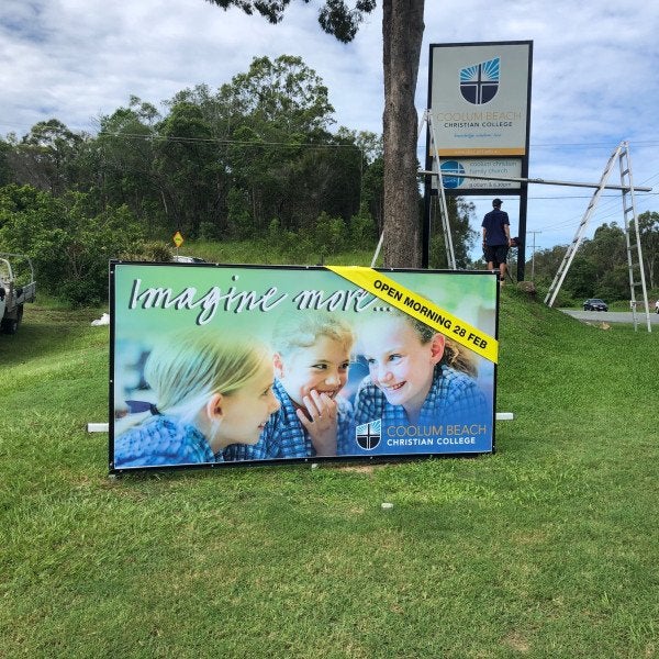 Coolum Beach Christian College - Open Day Banners