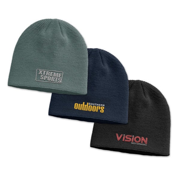 Custom Montana Garter Knit Beanie