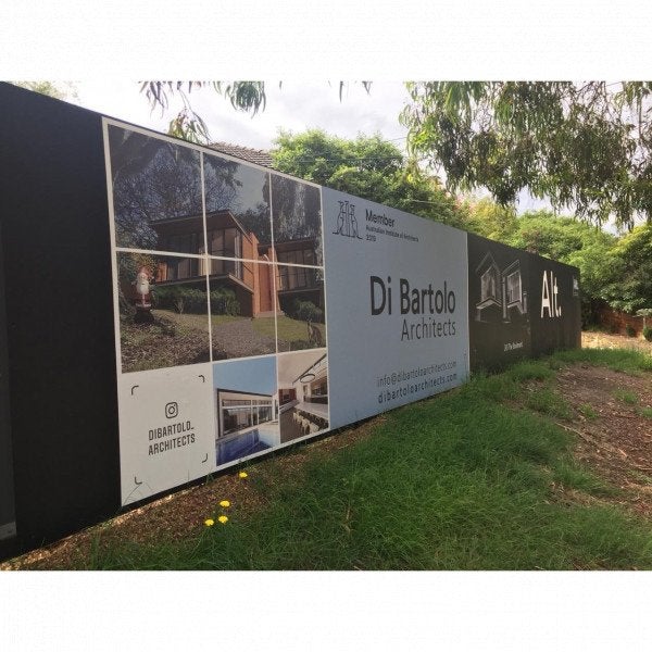 Hoarding Signage - Di Bartolo Architects - Ivanhoe