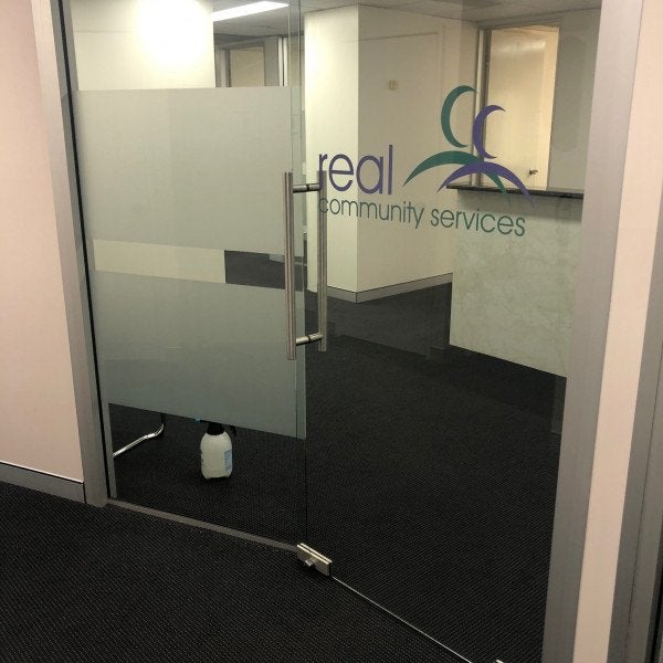 New Window Signs at Real Community Services