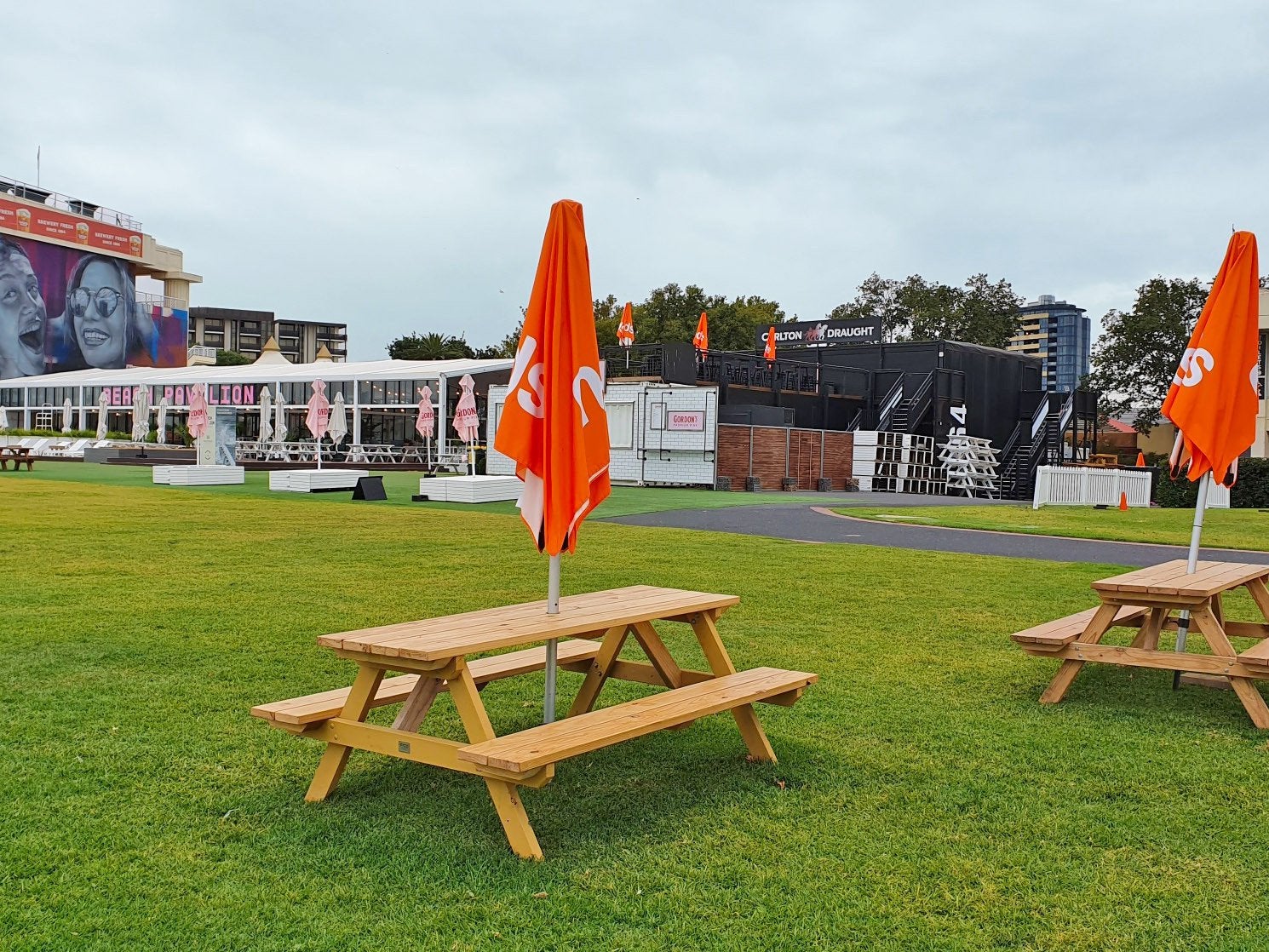 Caulfield Racecourse becomes a Beach Pavilion