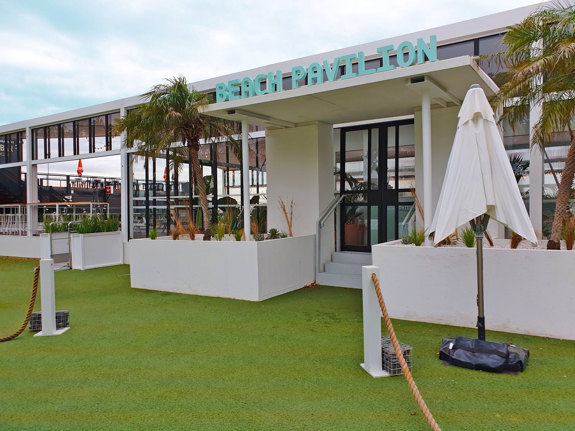Caulfield Racecourse becomes a Beach Pavilion
