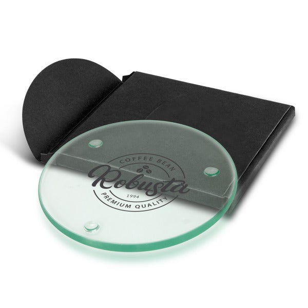 Custom Venice Single Glass Coaster - Round
