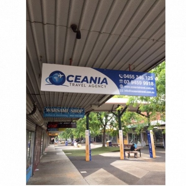 Shop Signage - Oceania Travel Agency - Heidelberg West