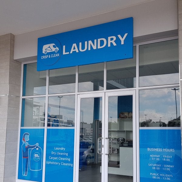 Building Signs | Crisp & Clean Laundry