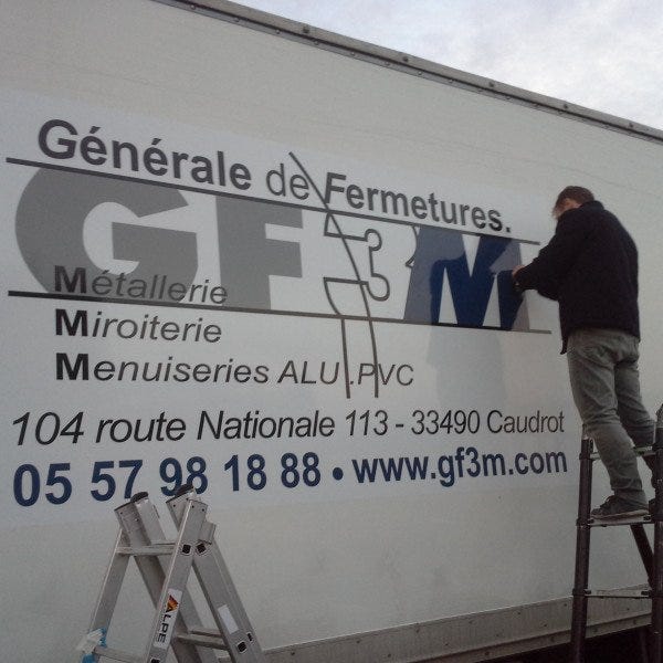 Habillage camion - Signarama Bordeaux Sud