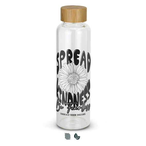 Custom Eden Glass Bottle Bamboo Lid