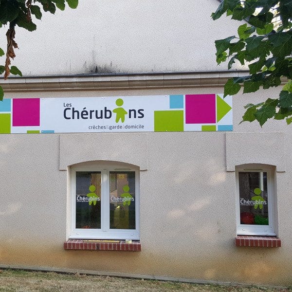 Signalétique extérieure _ Crèche les Chérubins
