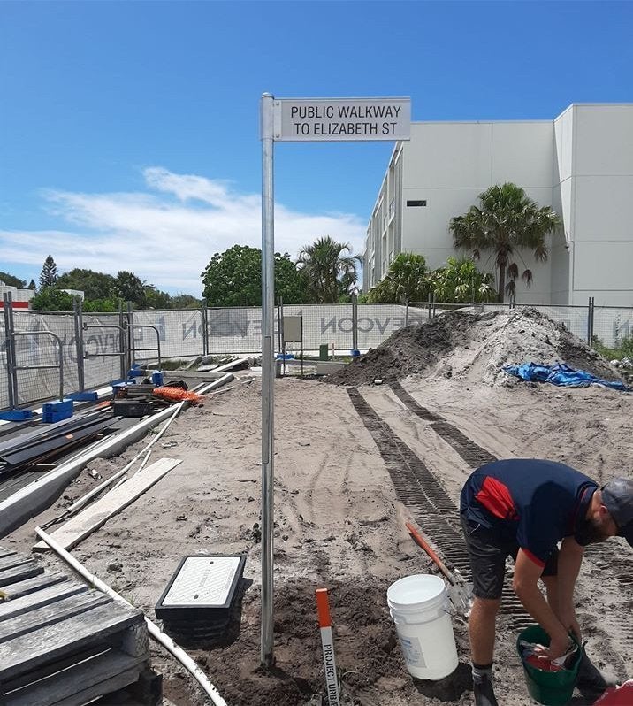 Installed New Street Signs at Coolum Beach today!