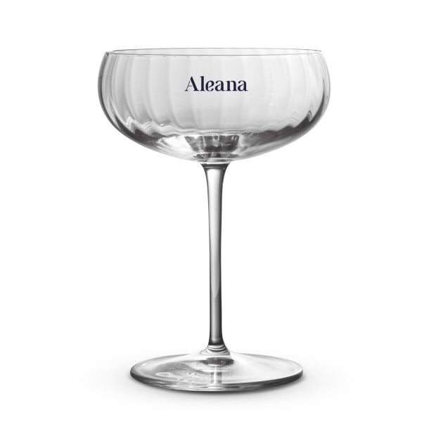 Custom Luigi Bormioli Optica Cocktail Glass