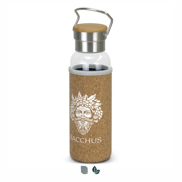 Custom Nomad Glass Bottle - Cork Sleeve