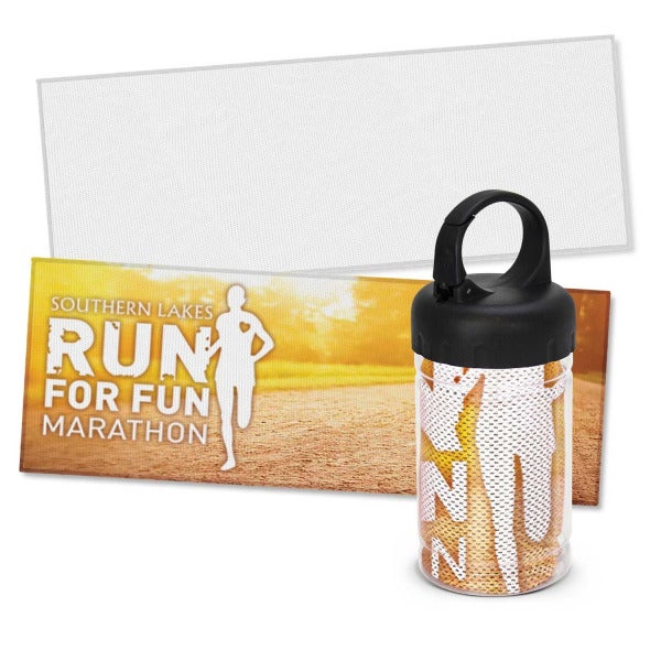 Custom Yeti Premium Cooling Towel - Full Colour - Tube