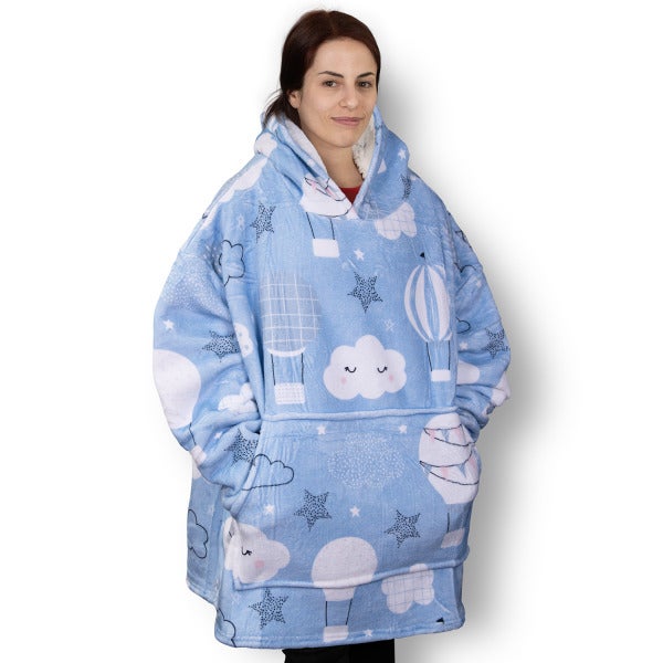 Custom Full Colour Blanket Hoodie