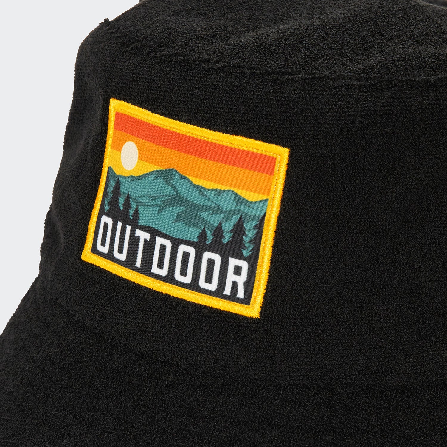 Terry Towelling Bucket Hat with Full Colour Patch