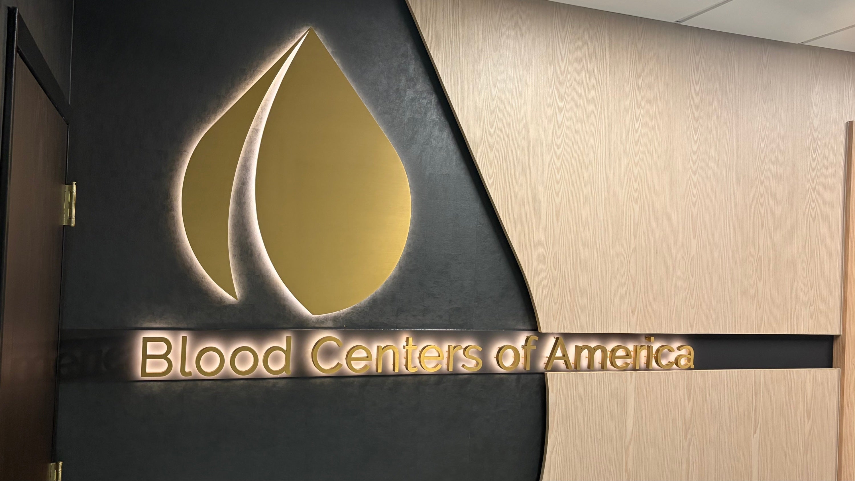 Elevating Blood Centers of America with Interior Halo-Lit Signage