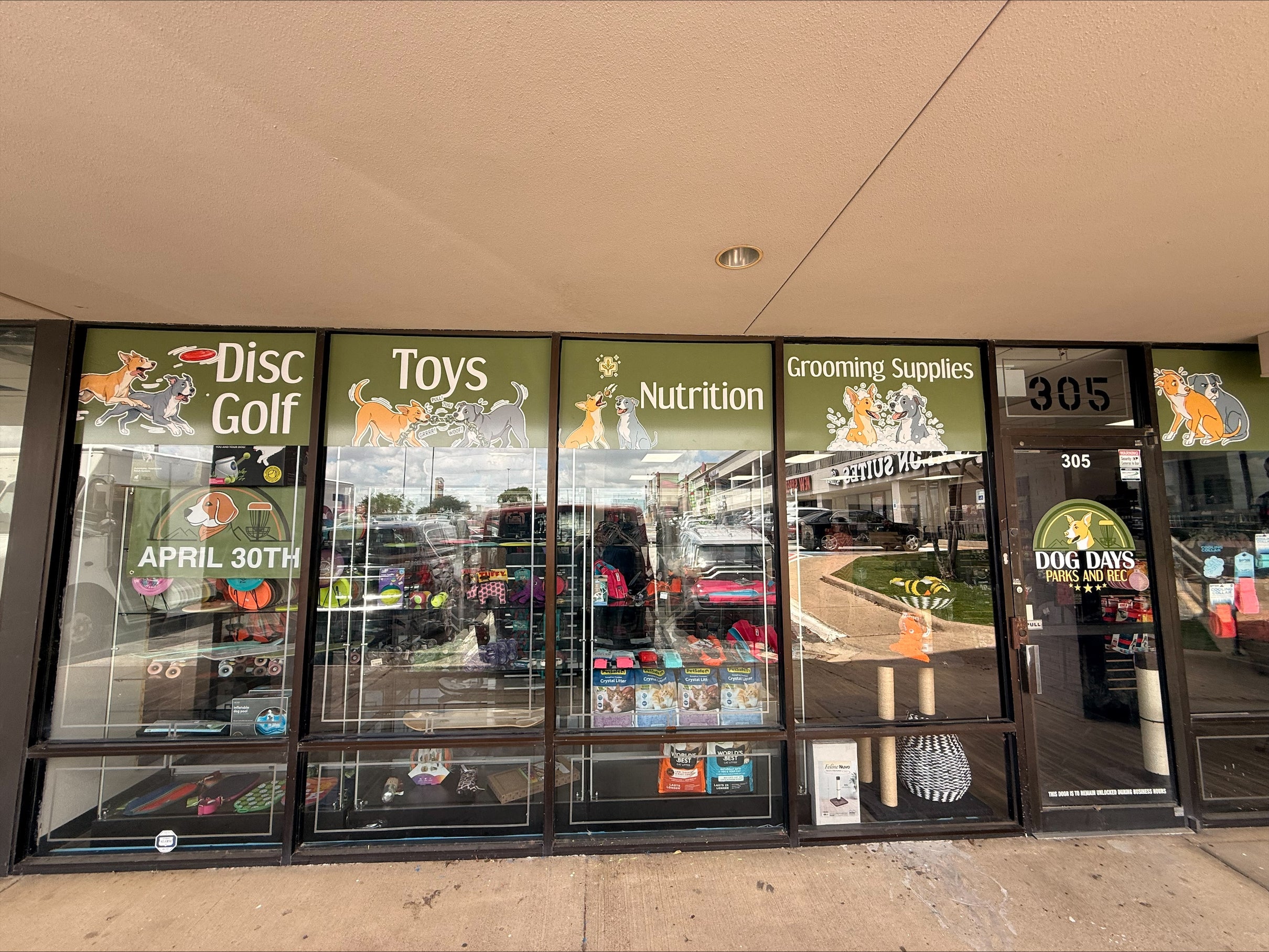 Dog Days Parks and Rec Gets a Fresh New Look with Custom Window Graphics