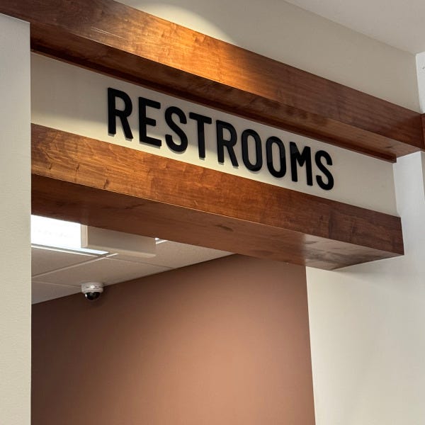 First Baptist Church of Boerne_Restroom_Acrylic Sign