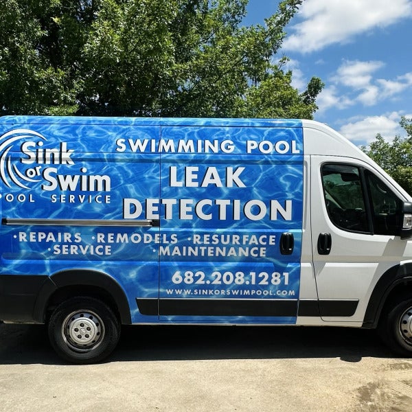 Sink or Swim Pools Partial Wrap - Turn Every Mile into a Marketing Opportunity