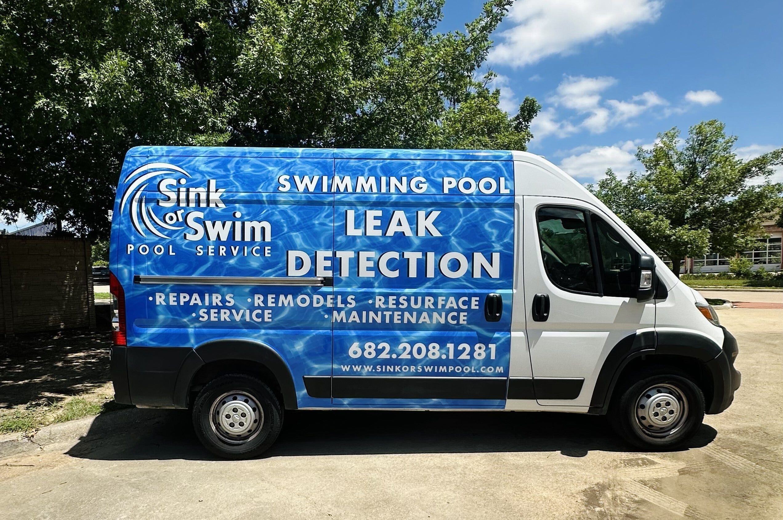 Sink or Swim Pools Partial Wrap - Turn Every Mile into a Marketing Opportunity