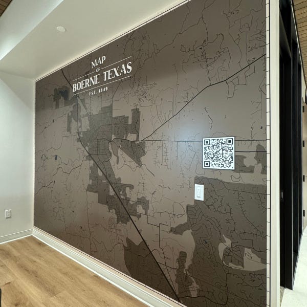 Toyota of Boerne_Map of Boerne_Wall Wrap