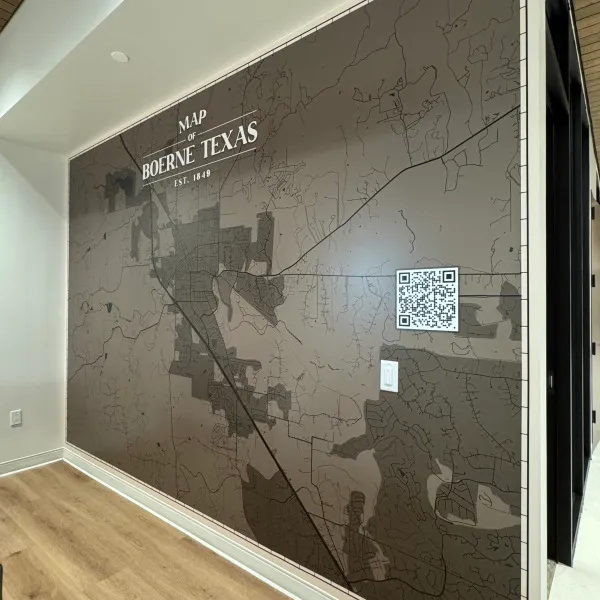 Toyota of Boerne_Map of Boerne_Wall Wrap