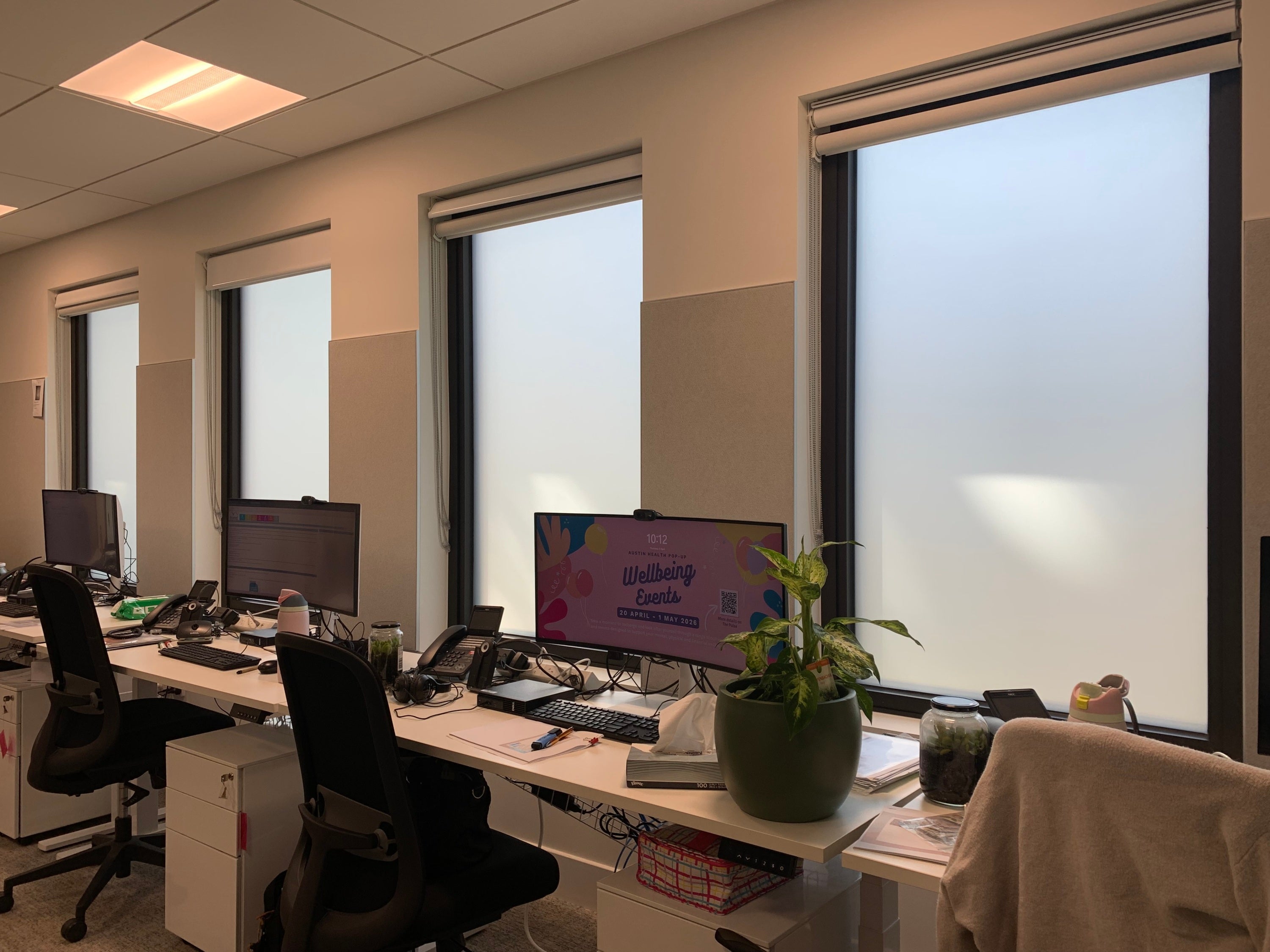 Window Frosting - Austin Health Repatriation Hospital - Ivanhoe VIC.