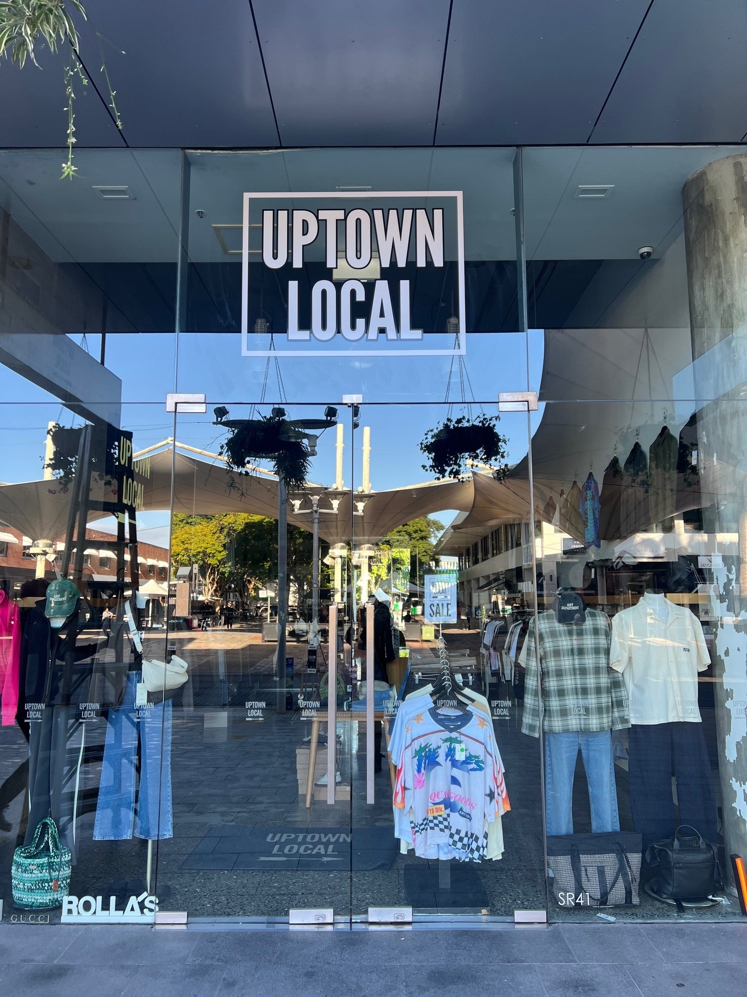 **From this to this — Uptown Local’s new window decal. Simple, effective, stylish.**