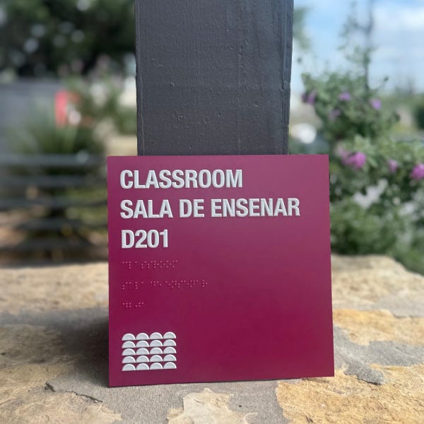 Classroom ADA Sign_Purple_D201