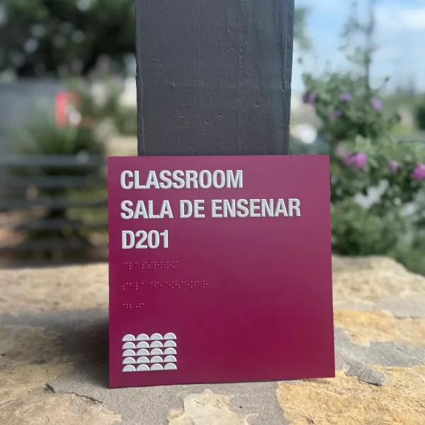Classroom ADA Sign_Purple_D201